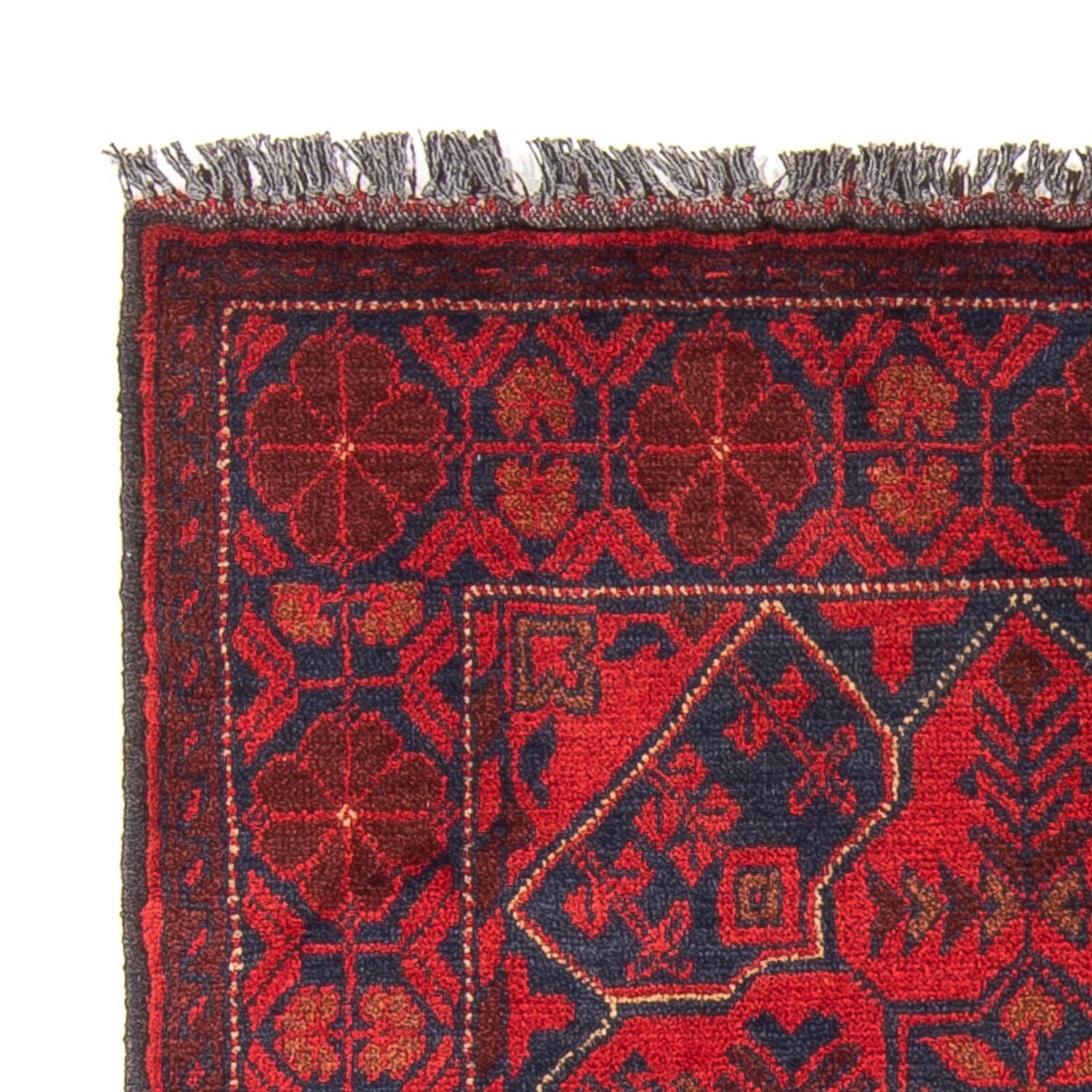 Tappeto afgano - Kunduz - 125 x 78 cm - rosso scuro