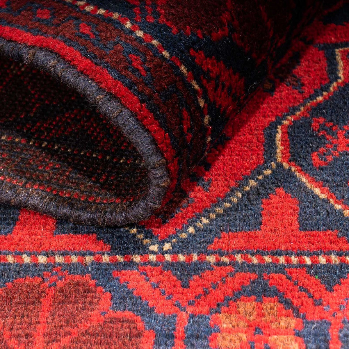 Tappeto afgano - Kunduz - 125 x 78 cm - rosso scuro