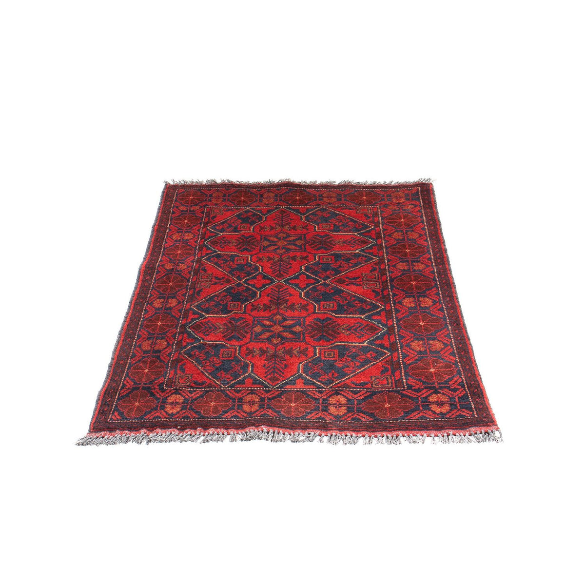 Tappeto afgano - Kunduz - 125 x 78 cm - rosso scuro