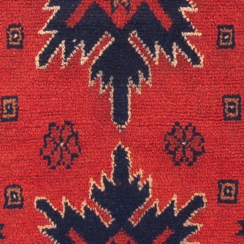 Tappeto afgano - Kunduz - 98 x 49 cm - rosso scuro