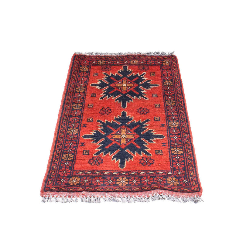 Tappeto afgano - Kunduz - 98 x 49 cm - rosso scuro