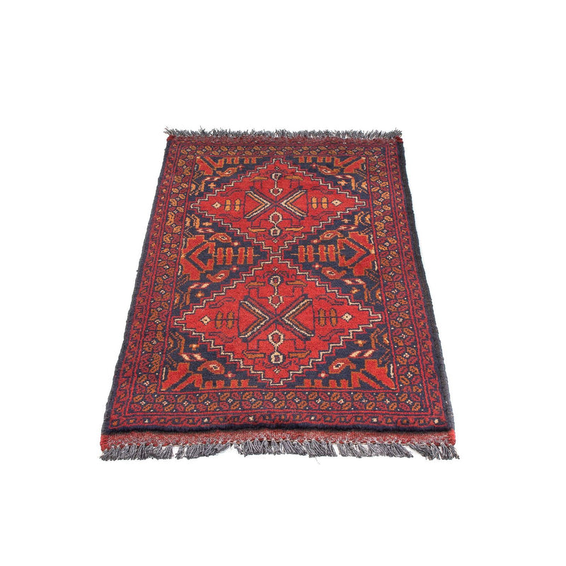 Tappeto afgano - Kunduz - 102 x 52 cm - rosso scuro