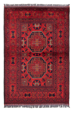 Tappeto afgano - Kunduz - 146 x 102 cm - rosso scuro