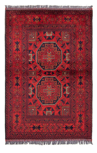 Tappeto afgano - Kunduz - 146 x 102 cm - rosso scuro