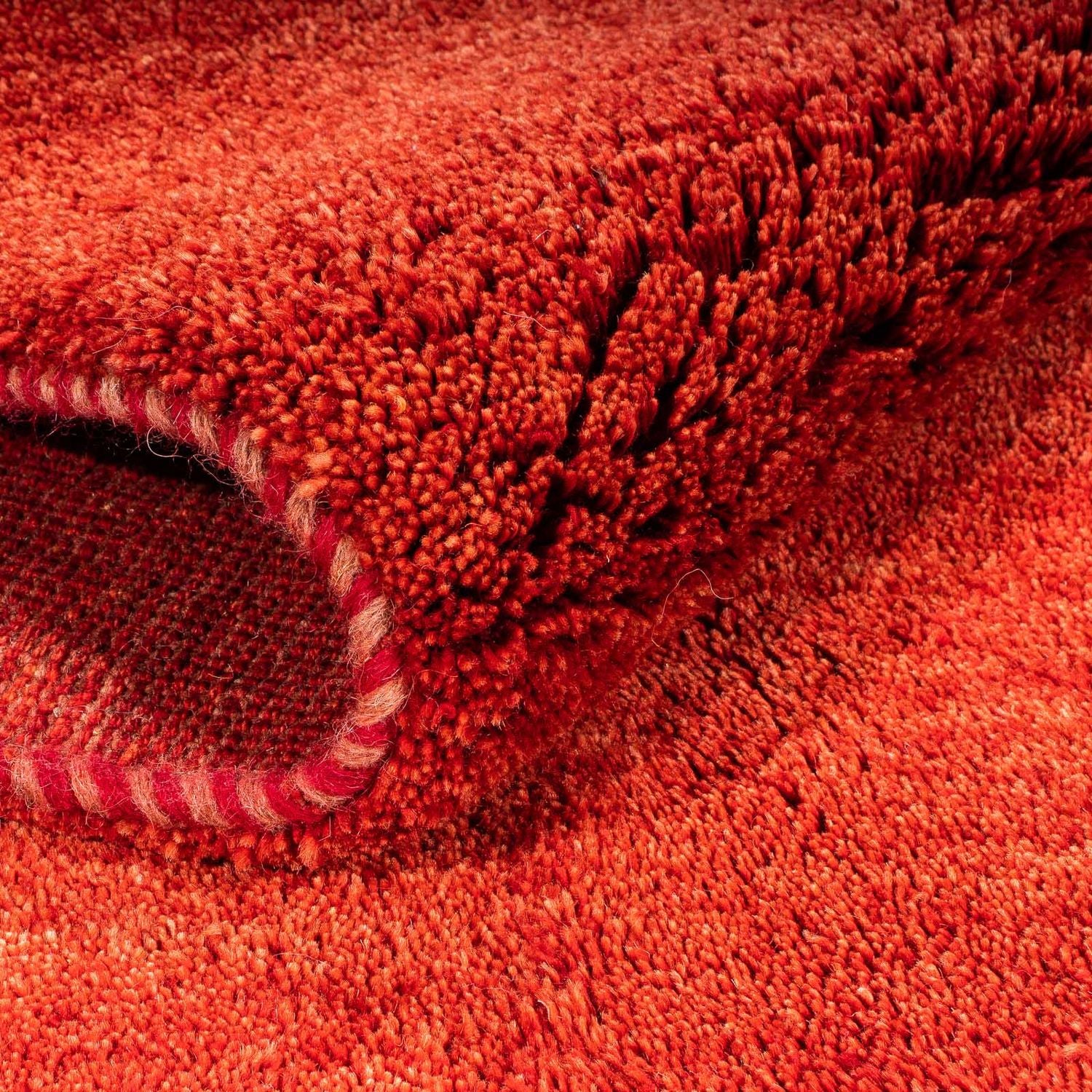 Tappeto Gabbeh - Loribaft Persero - 182 x 122 cm - rosso scuro