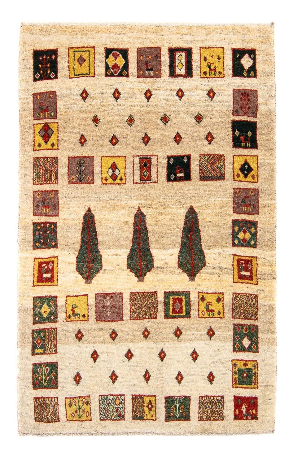 Tappeto Gabbeh - Loribaft Persero - 150 x 106 cm - beige