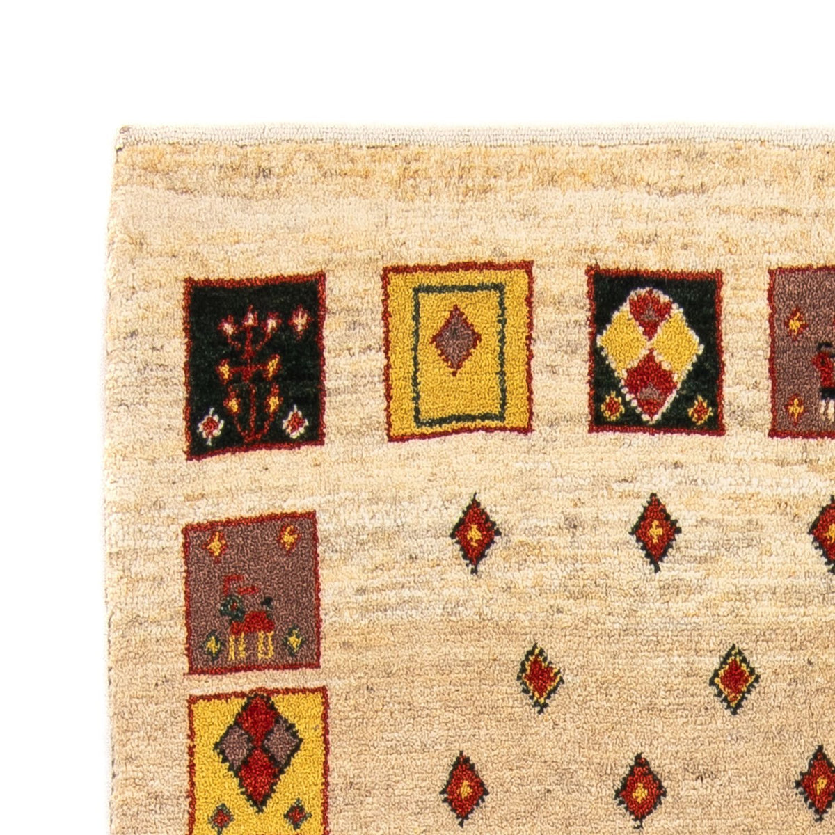 Tappeto Gabbeh - Loribaft Persero - 150 x 106 cm - beige