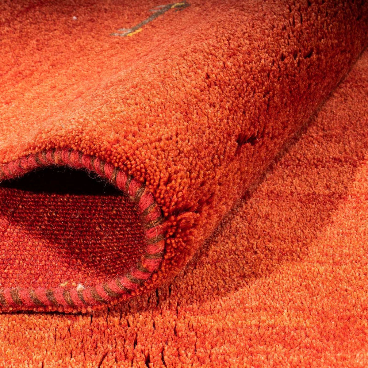 Tappeto Gabbeh - Loribaft Persero - 182 x 130 cm - rosso scuro