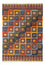 Tappeto Kelim - Splash - 191 x 128 cm - marrone