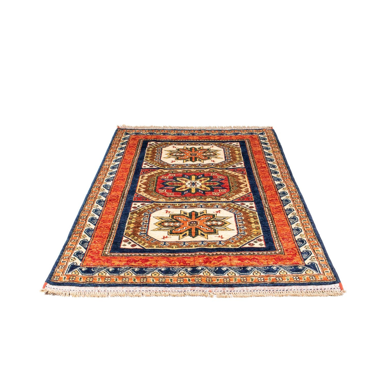 Tappeto afgano - 185 x 122 cm - blu scuro