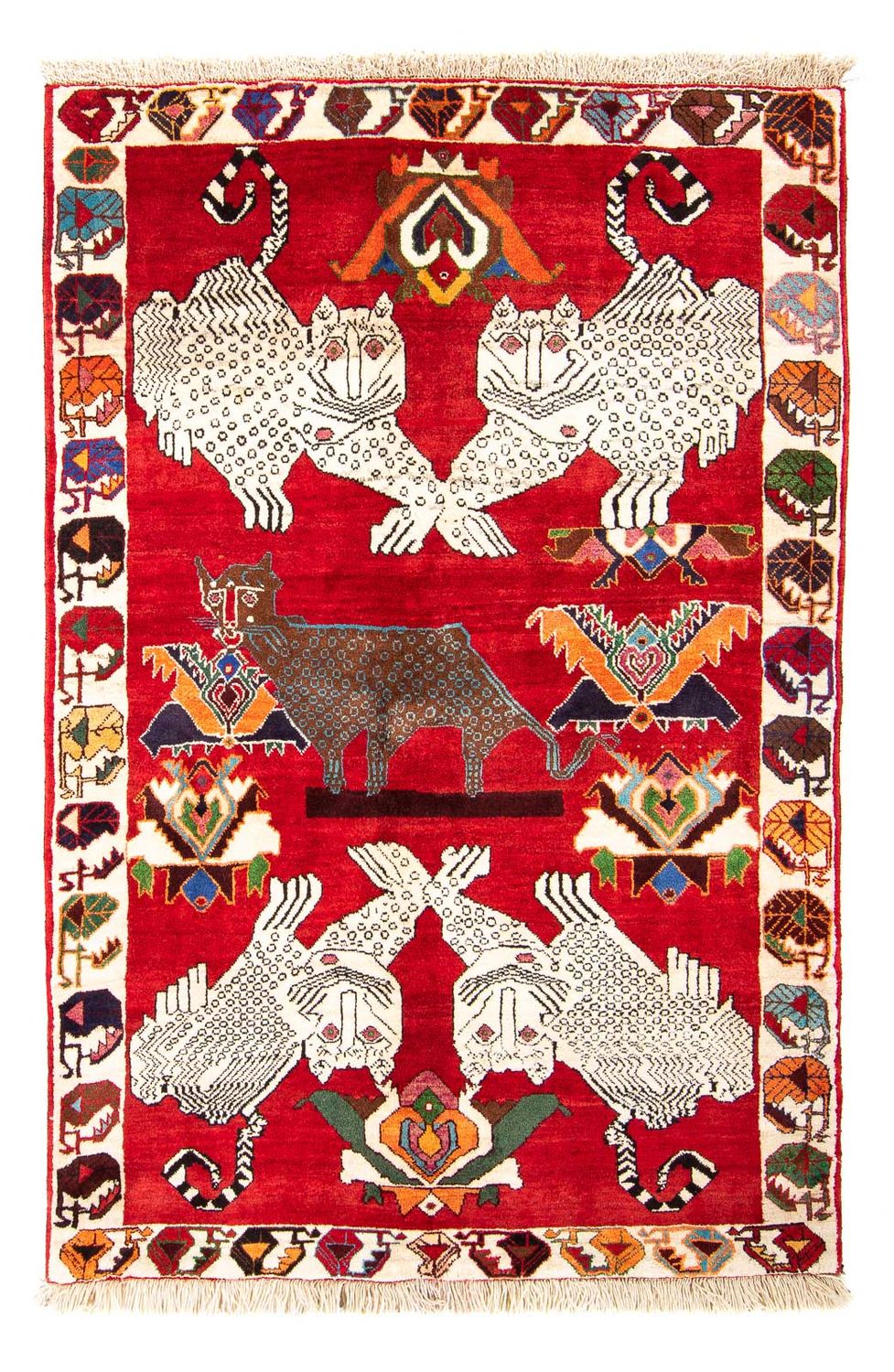 Tappeto Persero - Nomade - 204 x 135 cm - rosso scuro