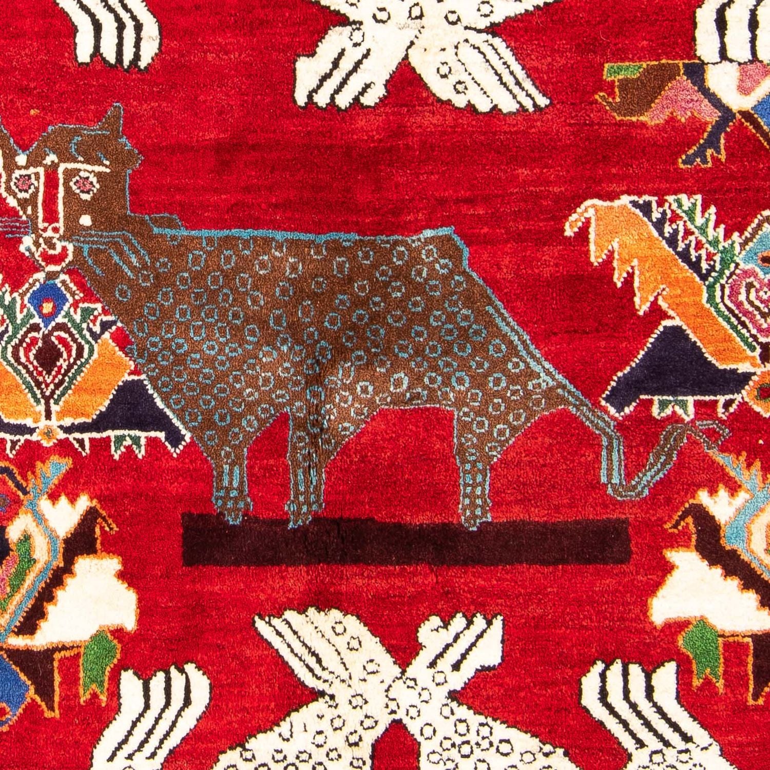 Tappeto Persero - Nomade - 204 x 135 cm - rosso scuro