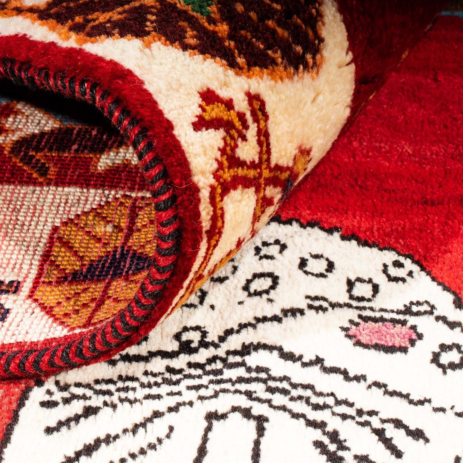 Tappeto Persero - Nomade - 204 x 135 cm - rosso scuro