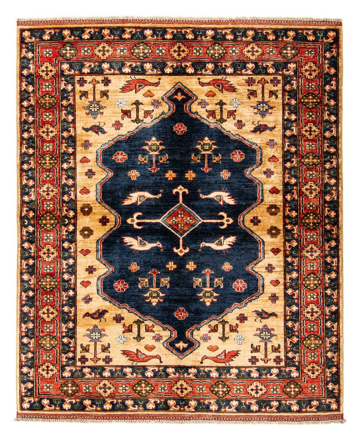Tappeto afgano - 200 x 152 cm - blu scuro