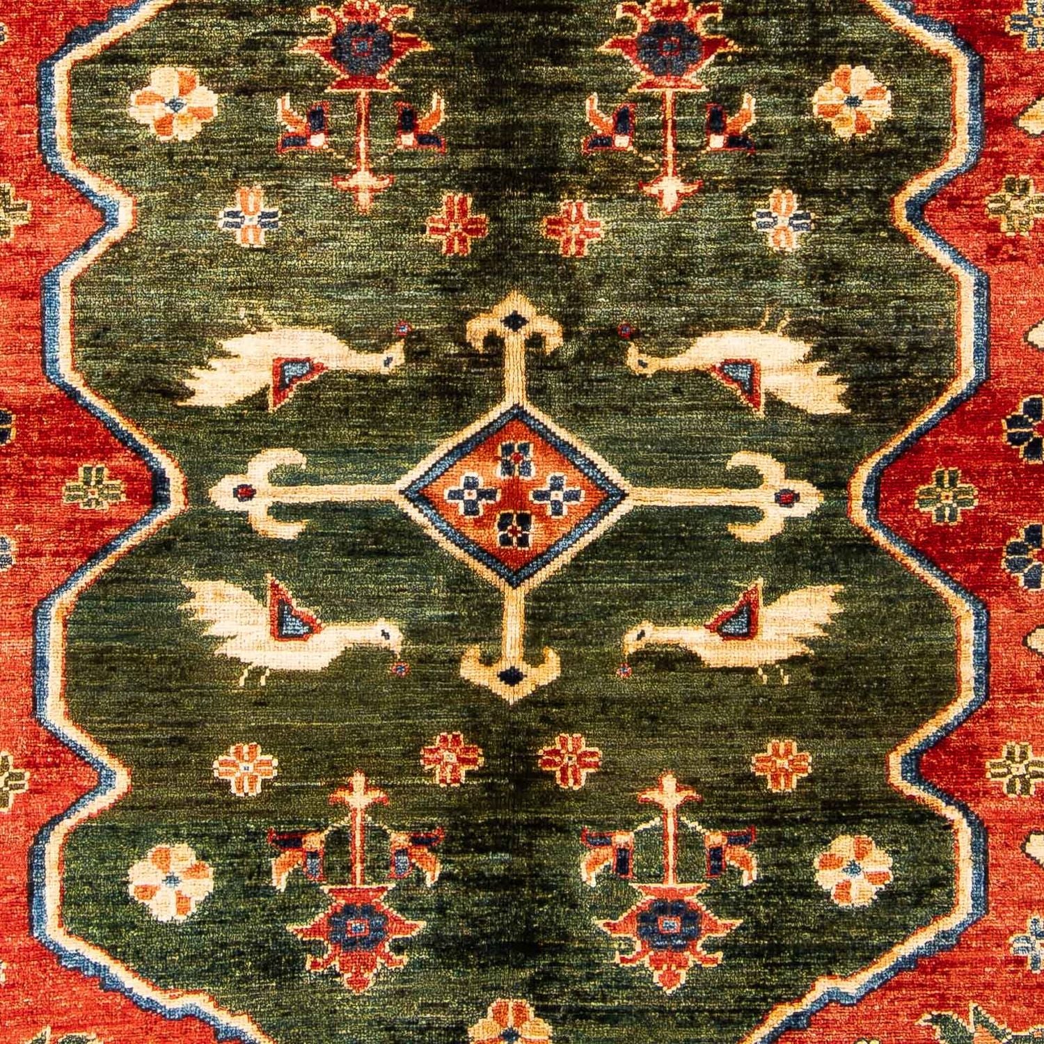 Tappeto afgano - 195 x 150 cm - rosso