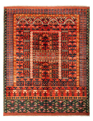 Tappeto afgano - 196 x 158 cm - rosso