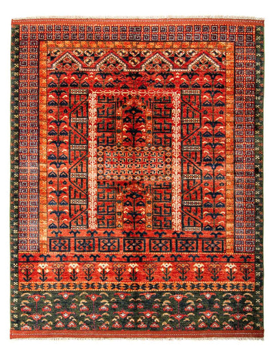 Tappeto afgano 158x196cm - Tappeto orientale - rosso