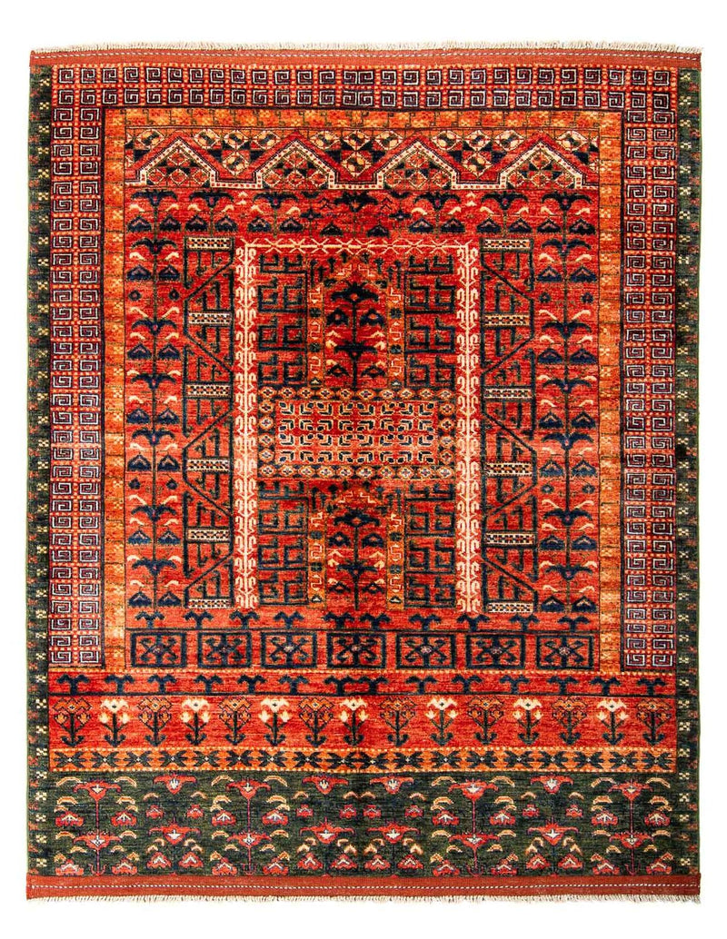 Tappeto afgano - 196 x 158 cm - rosso