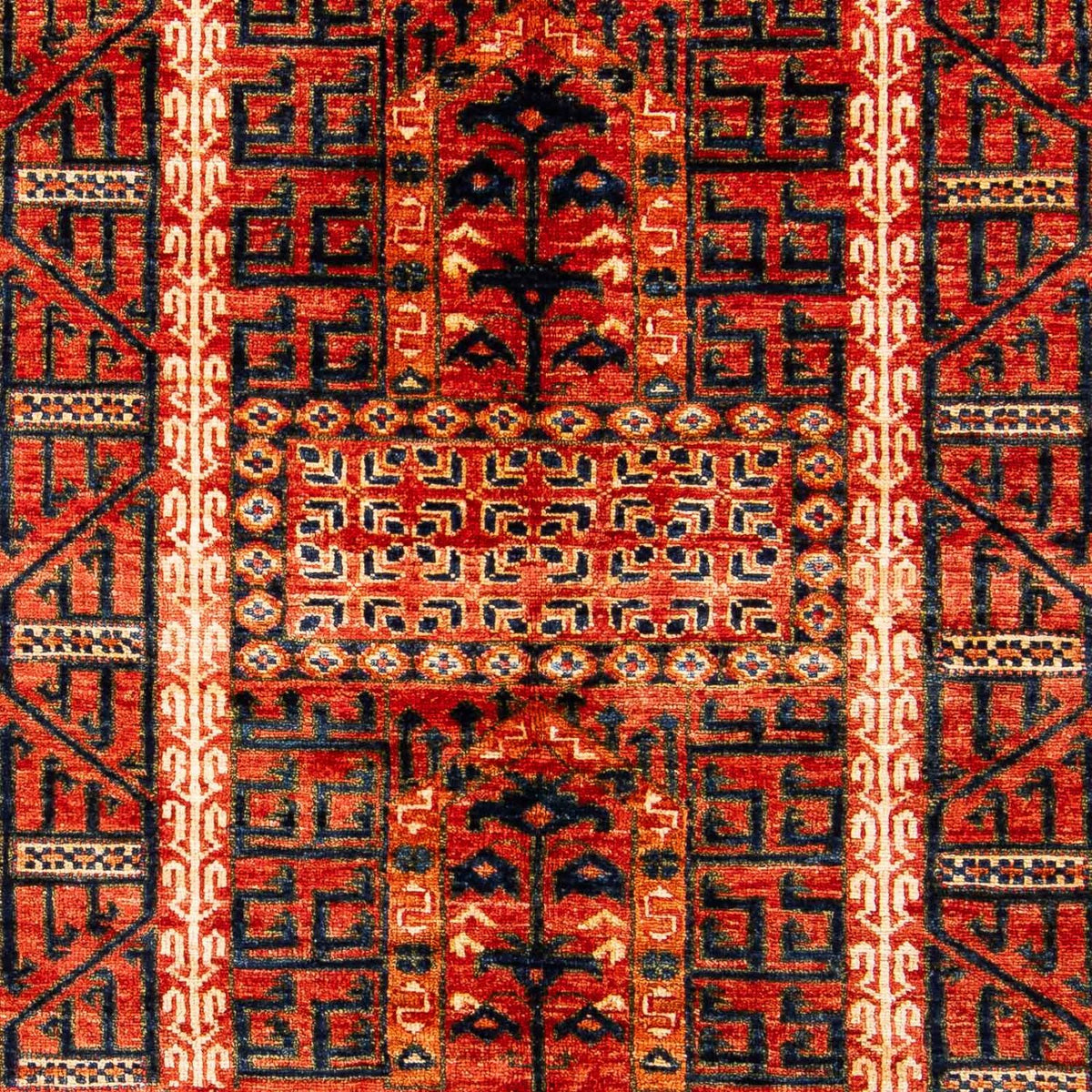 Tappeto afgano - 196 x 158 cm - rosso