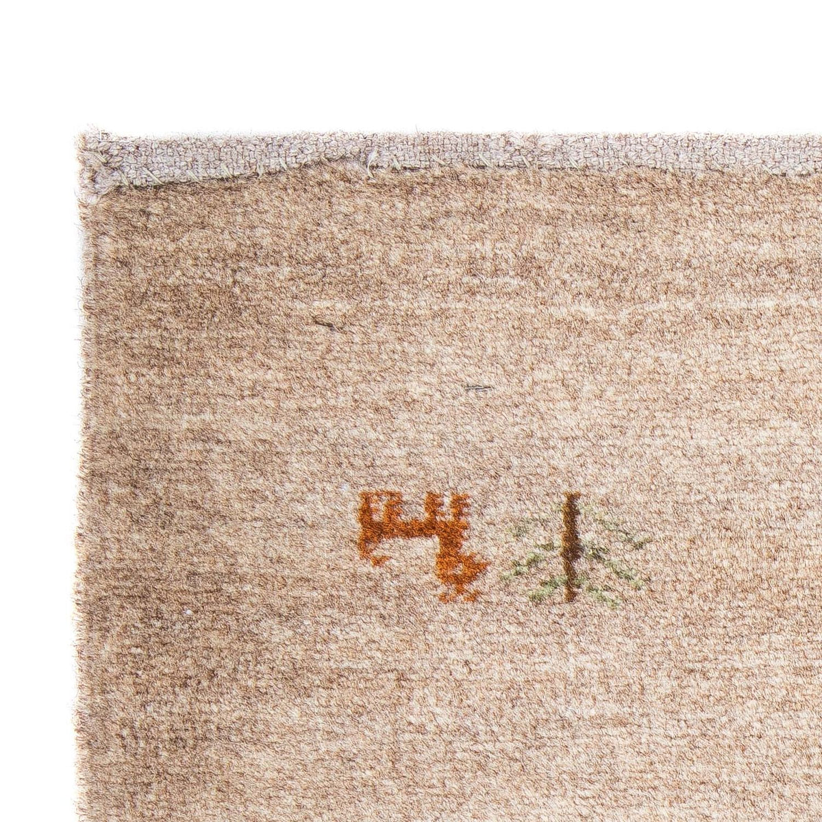 Tappeto Gabbeh - Loribaft Persero - 60 x 40 cm - cioccolato chiaro