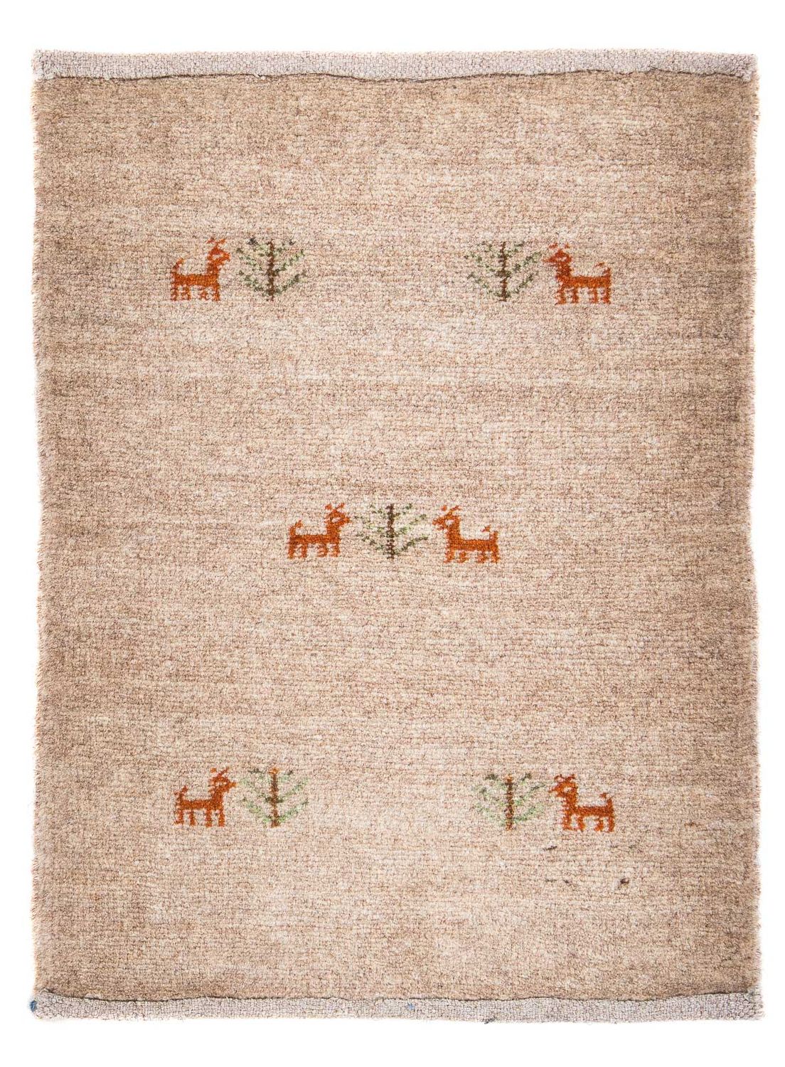 Tappeto Gabbeh - Loribaft Persero - 60 x 40 cm - cioccolato chiaro