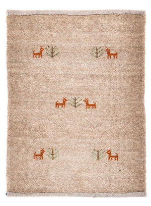 Tappeto Gabbeh - Loribaft Persero - 60 x 40 cm - cioccolato chiaro
