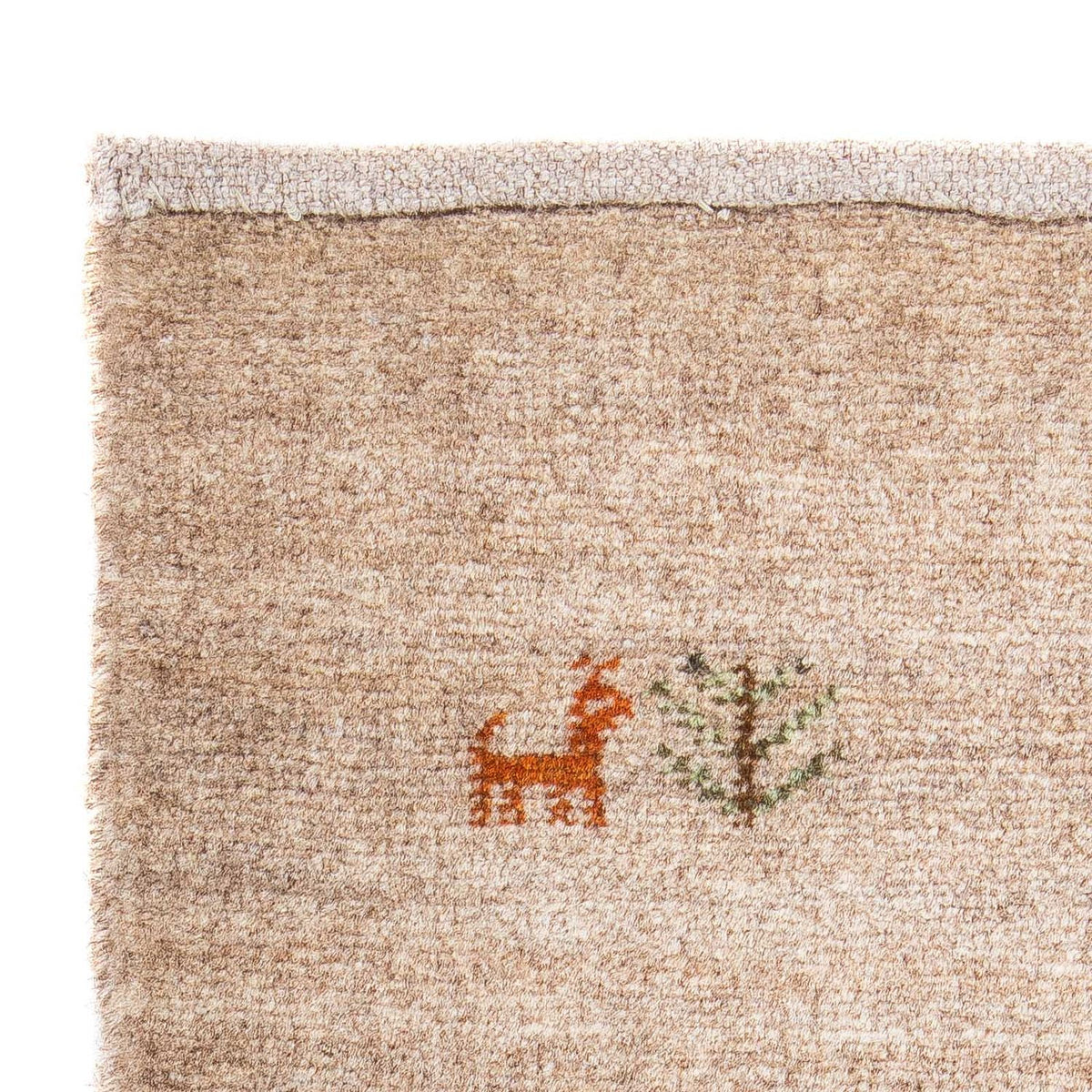 Tappeto Gabbeh - Loribaft Persero - 60 x 40 cm - cioccolato chiaro