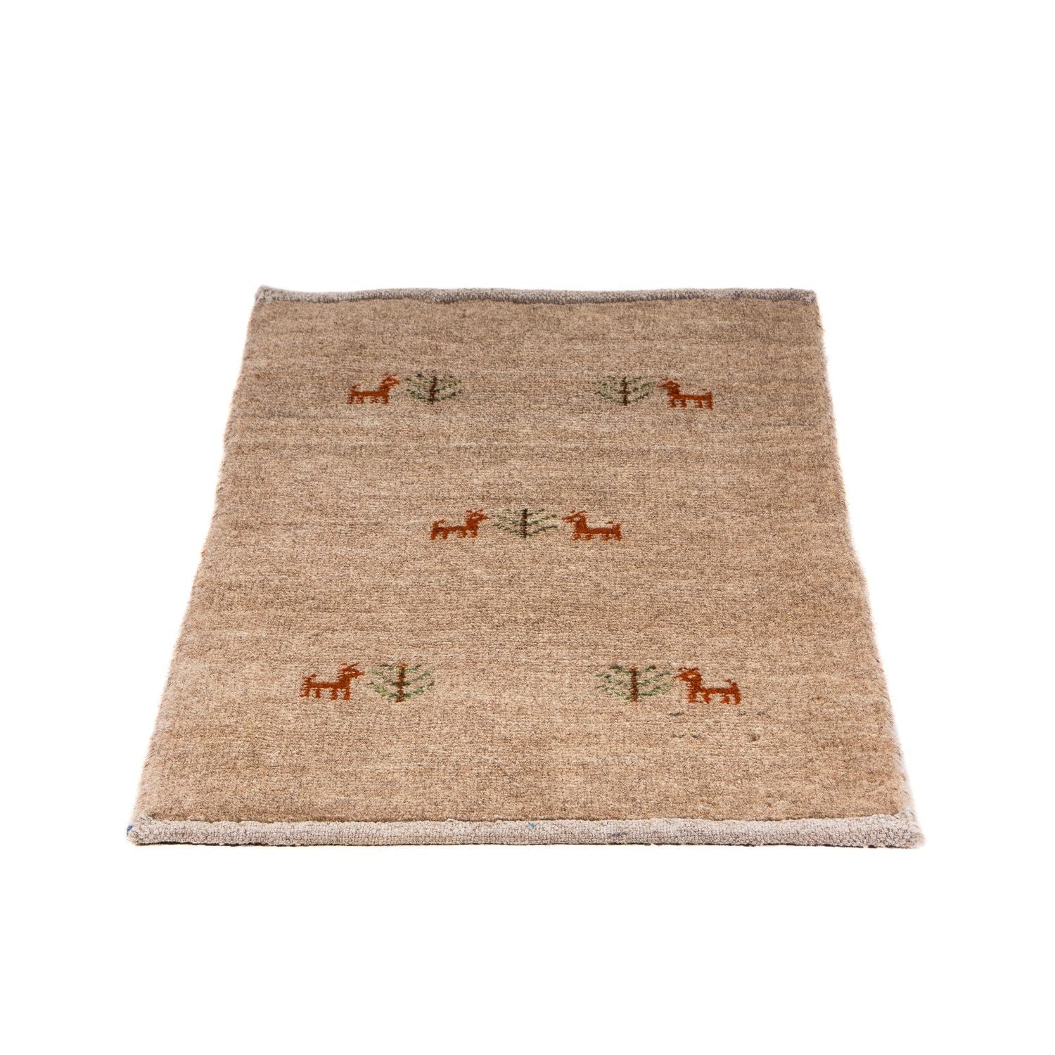 Tappeto Gabbeh - Loribaft Persero - 60 x 40 cm - cioccolato chiaro