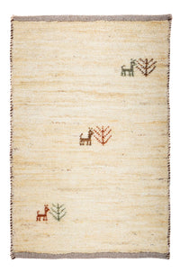 Tappeto Gabbeh - Loribaft Persero - 60 x 40 cm - beige