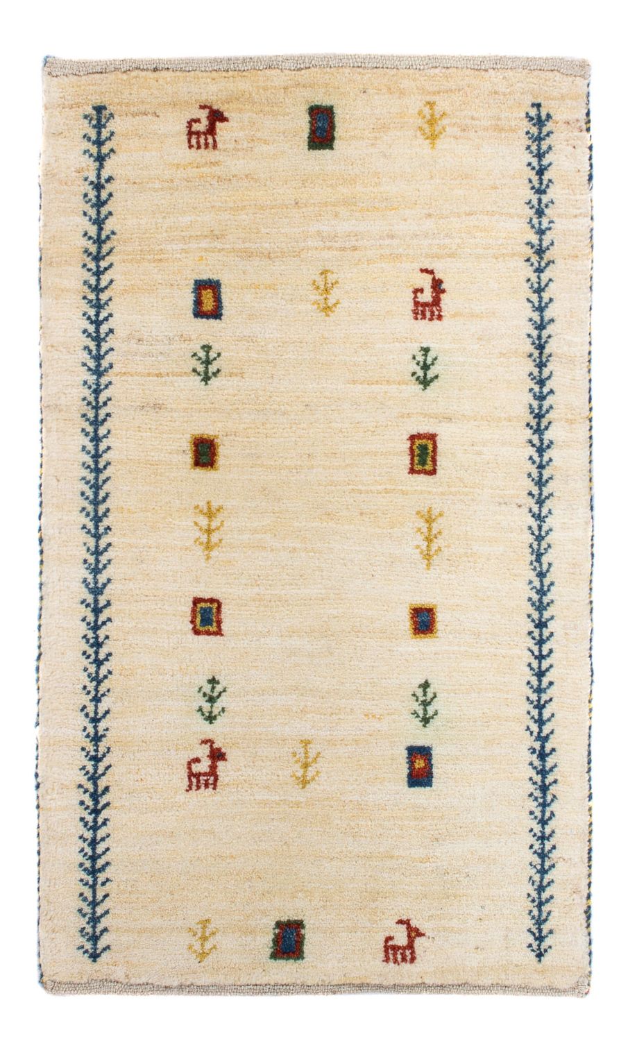 Tappeto Gabbeh - Loribaft Persero - 87 x 51 cm - beige
