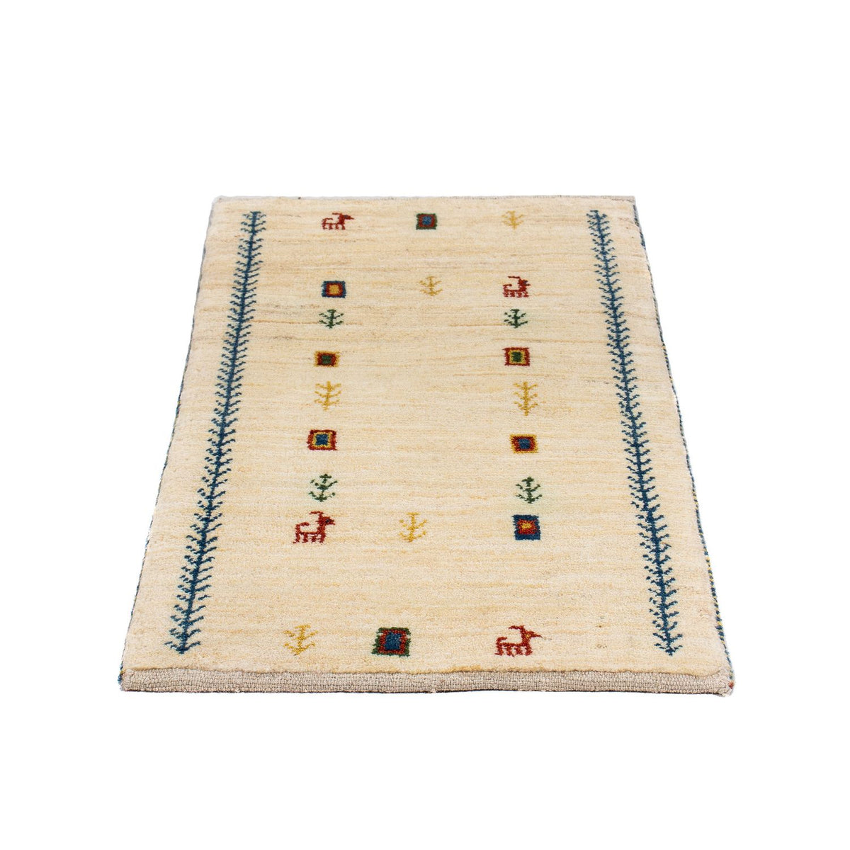 Tappeto Gabbeh - Loribaft Persero - 87 x 51 cm - beige