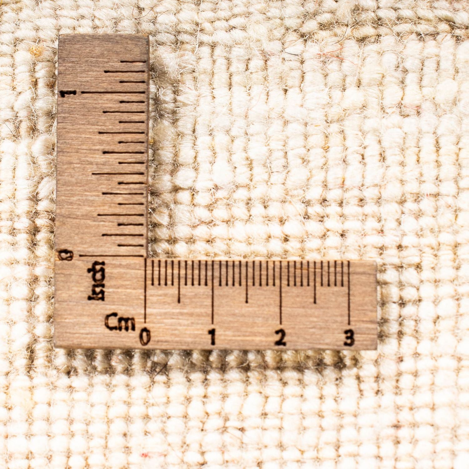 Tappeto Gabbeh - Loribaft Persero quadrato  - 45 x 40 cm - beige