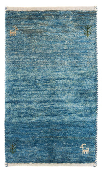 Tappeto Gabbeh - Loribaft Persero - 60 x 40 cm - blu chiaro