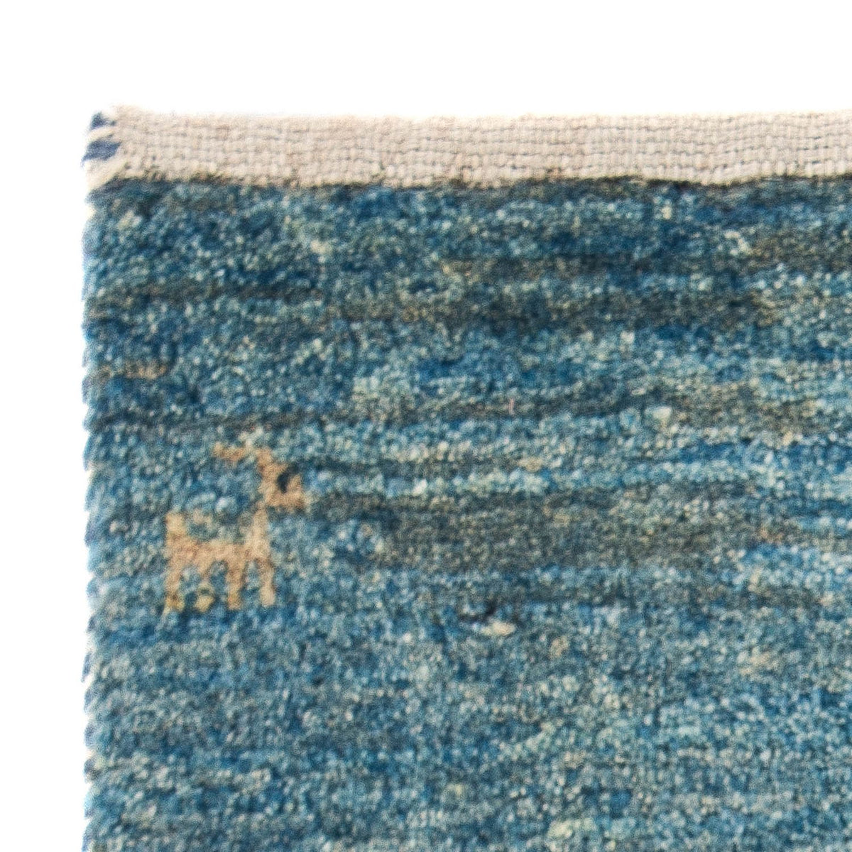 Tappeto Gabbeh - Loribaft Persero - 60 x 40 cm - blu chiaro
