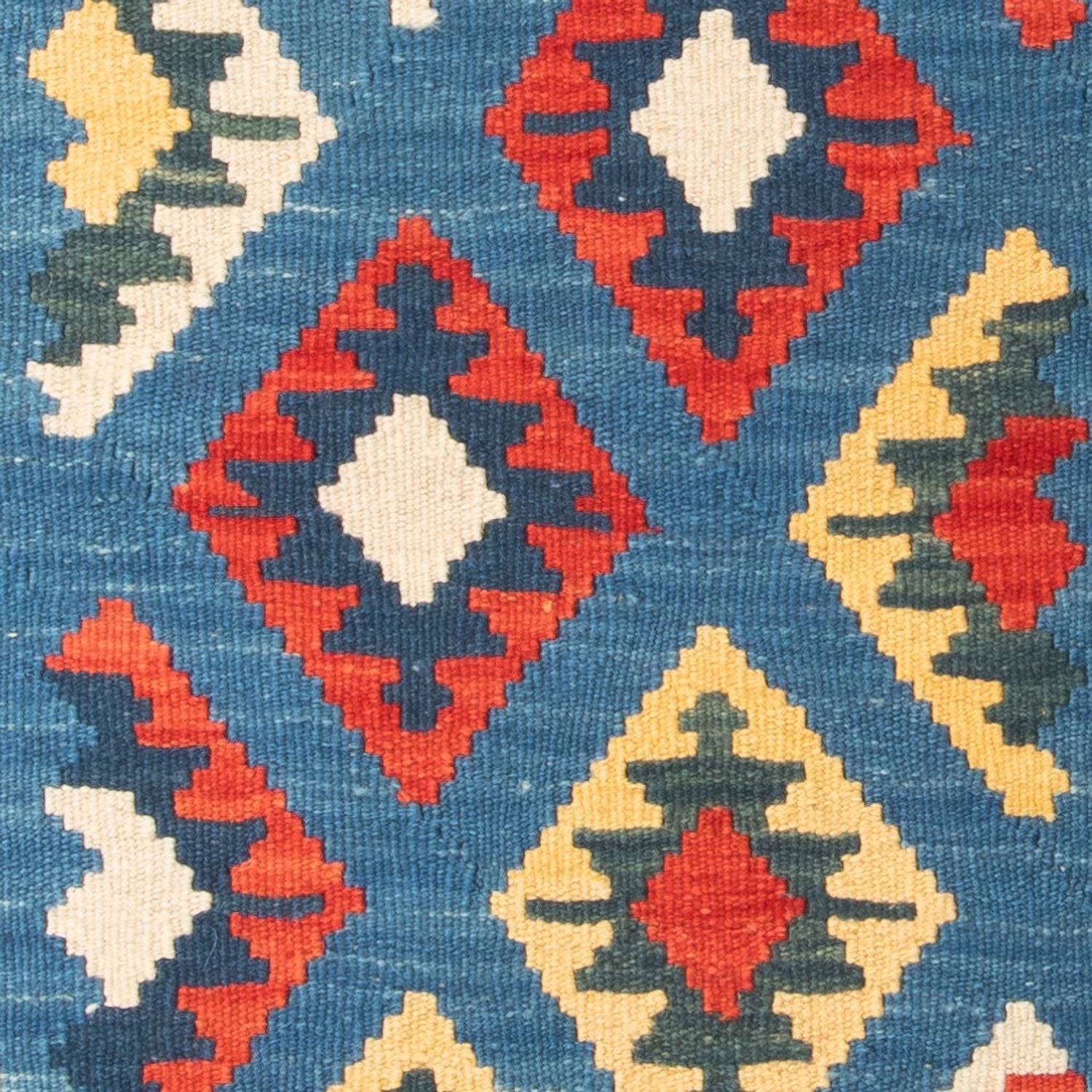 Tappeto corsia Tappeto Kelim - Orientale - 204 x 62 cm - blu