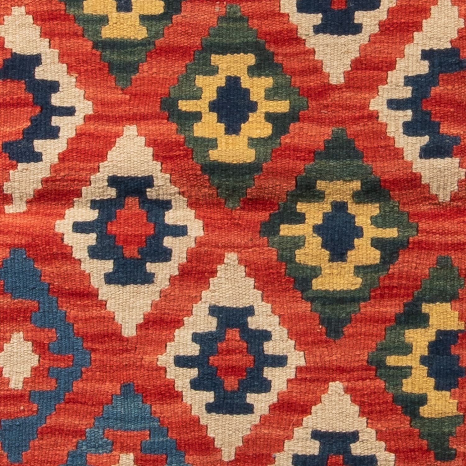 Tappeto corsia Tappeto Kelim - Orientale - 206 x 60 cm - rosso scuro