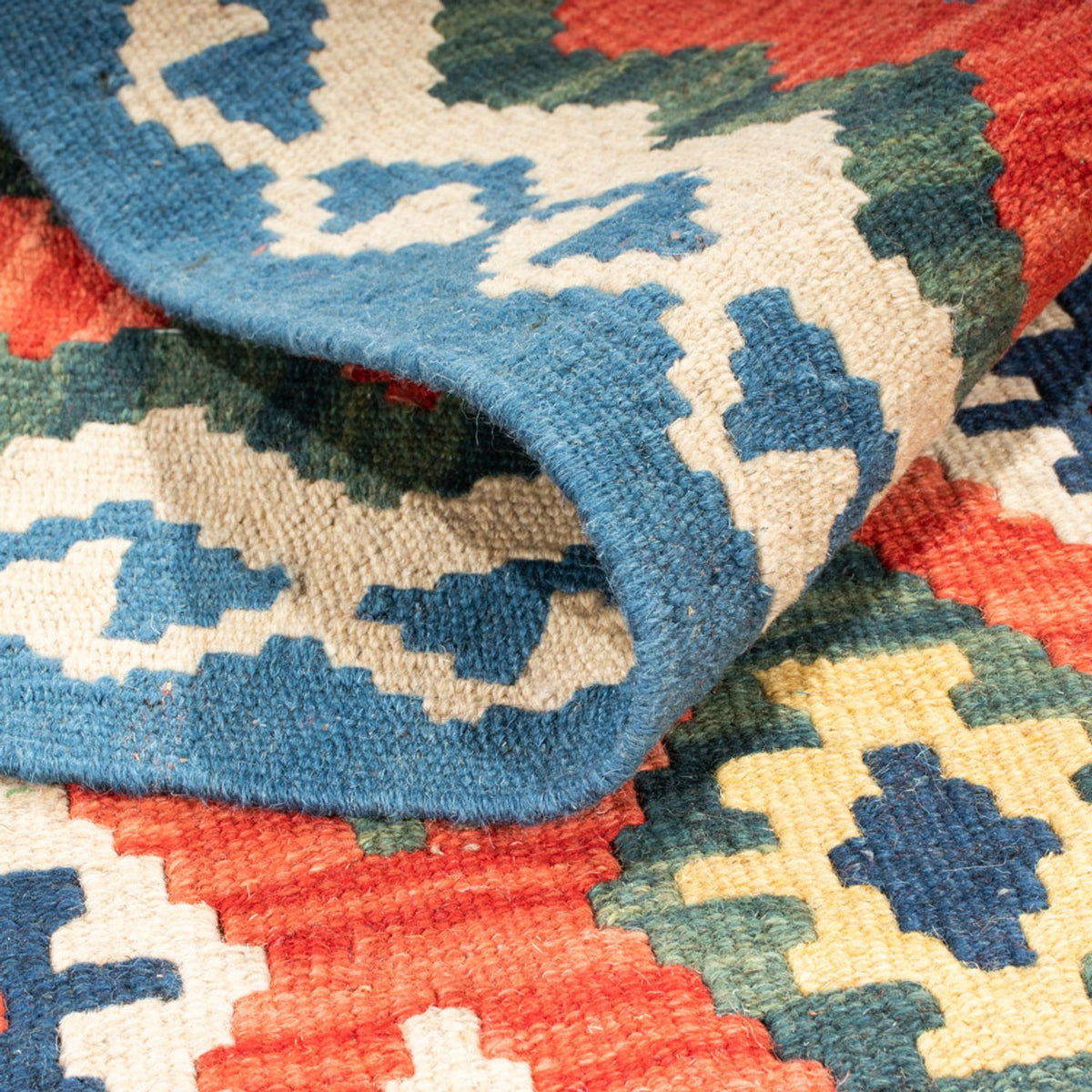 Tappeto corsia Tappeto Kelim - Orientale - 206 x 60 cm - rosso scuro