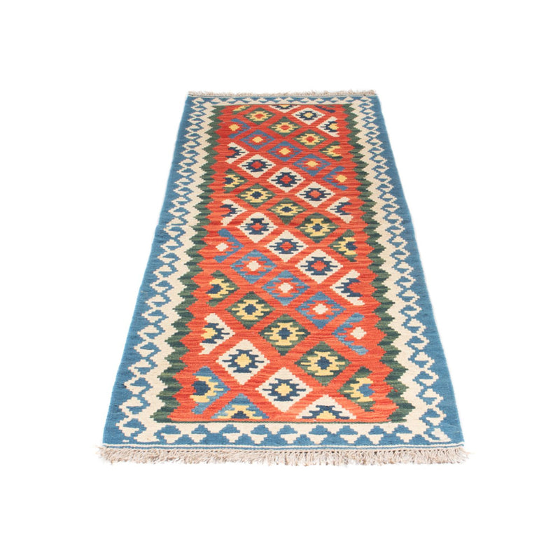 Tappeto corsia Tappeto Kelim - Orientale - 206 x 60 cm - rosso scuro