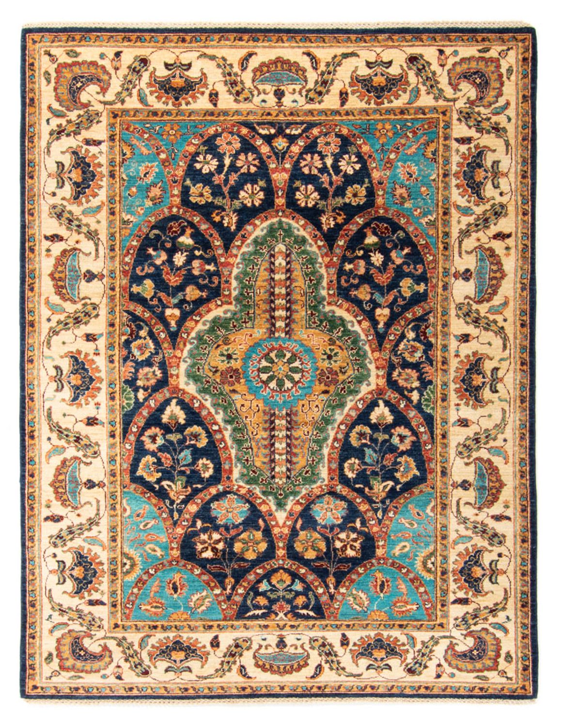 Tappeto Ziegler - Ariana - 205 x 157 cm - blu scuro