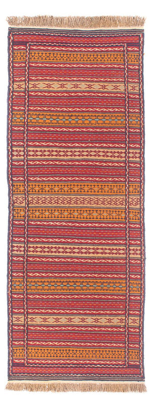 Tappeto corsia Tappeto Kelim - Orientale - 200 x 70 cm - multicolore
