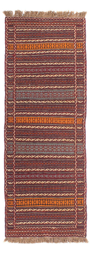 Tappeto corsia Tappeto Kelim - Orientale - 192 x 70 cm - multicolore