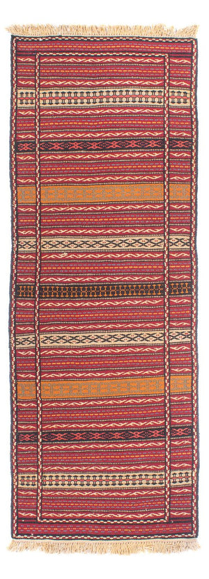 Tappeto corsia Tappeto Kelim - Orientale - 200 x 70 cm - multicolore