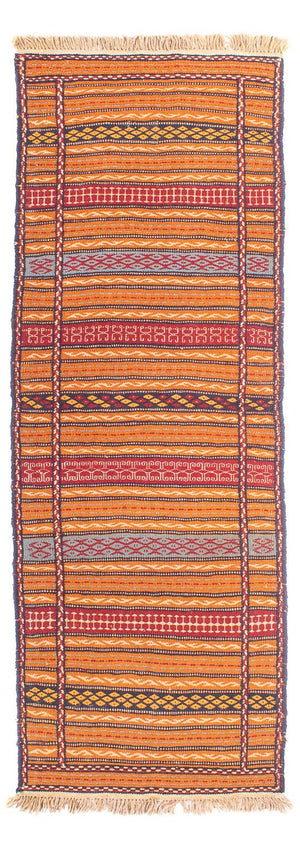 Tappeto corsia Tappeto Kelim - Orientale - 200 x 70 cm - multicolore