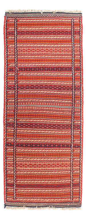 Tappeto corsia Tappeto Kelim - Orientale - 200 x 70 cm - multicolore