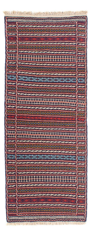 Tappeto corsia Tappeto Kelim - Orientale - 200 x 70 cm - multicolore