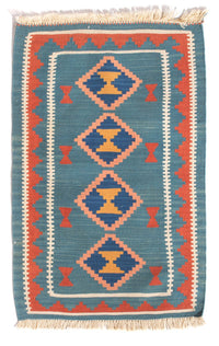 Tappeto Kelim - Orientale - 96 x 63 cm - multicolore