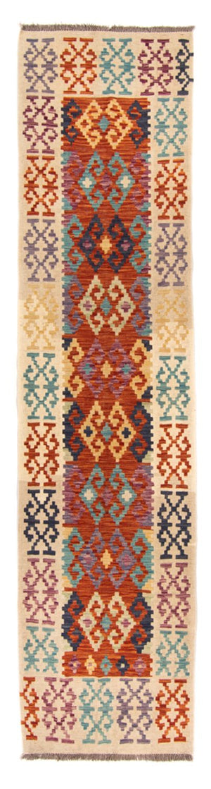 Tappeto corsia Tappeto Kelim - Splash - 302 x 83 cm - multicolore