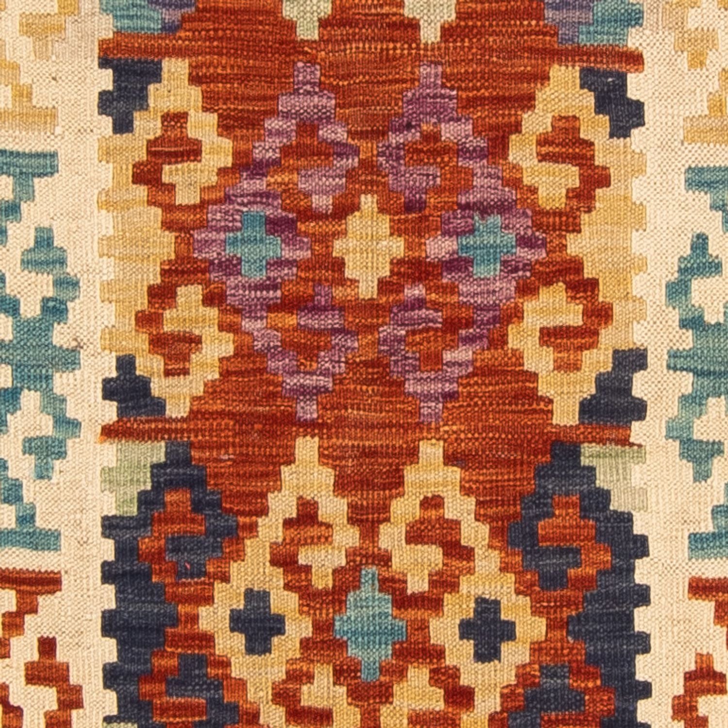 Tappeto corsia Tappeto Kelim - Splash - 302 x 83 cm - multicolore
