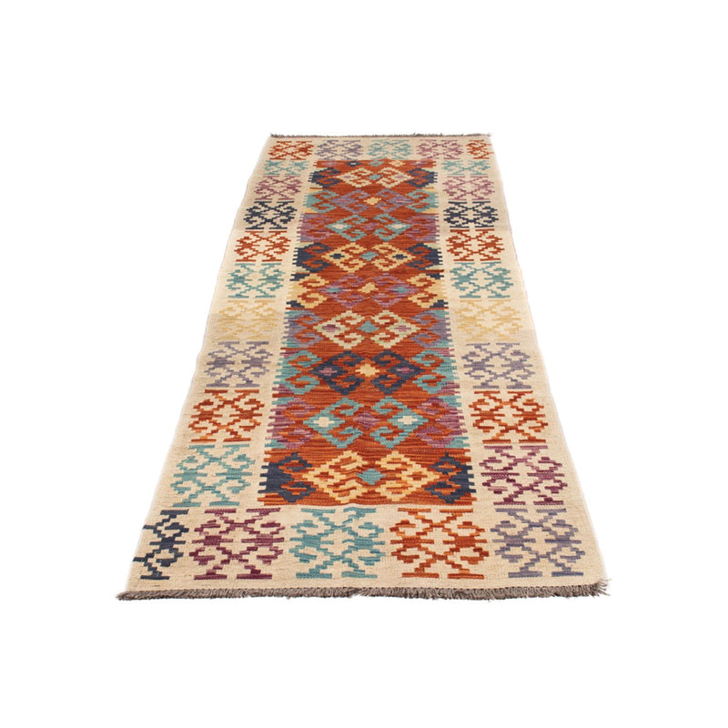 Tappeto corsia Tappeto Kelim - Splash - 302 x 83 cm - multicolore
