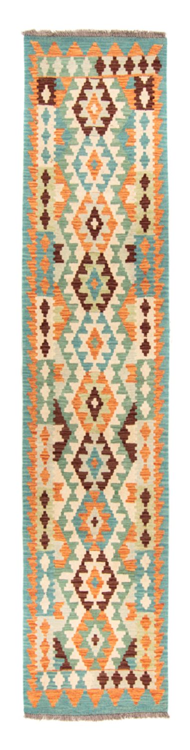 Tappeto corsia Tappeto Kelim - Splash - 304 x 75 cm - multicolore